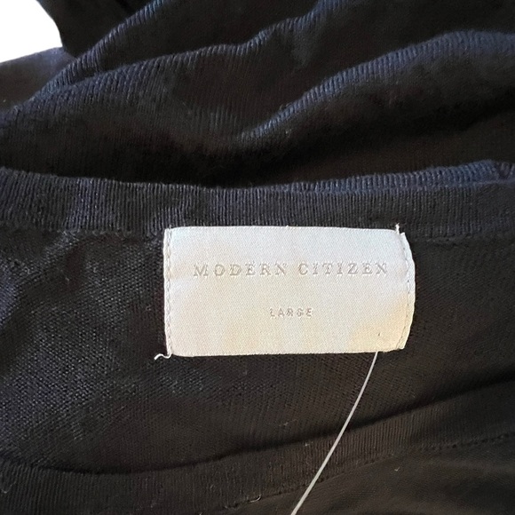 Modern Citizen Black Top with Tie nwot - Picture 6 of 9